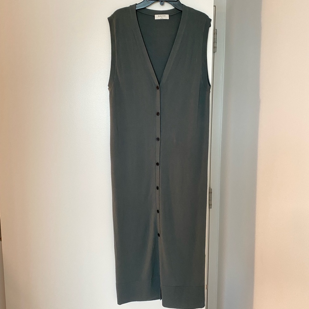 Babaton V-Neck Sweater Vest Dress